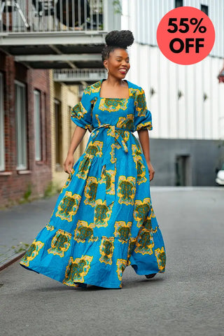 Ayaoba Square Neck Maxi Dress Dresses