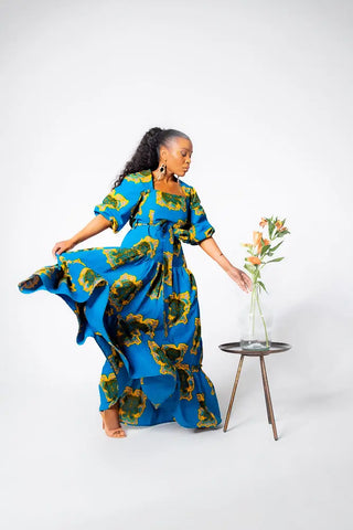 Ayaoba Square Neck Maxi Dress Dresses