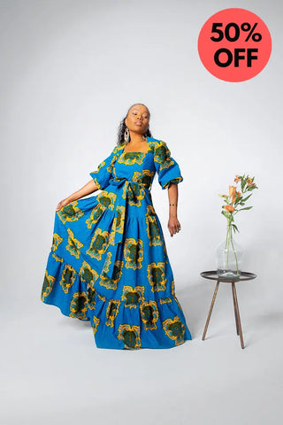 Ayaoba Square Neck Maxi Dress Dresses