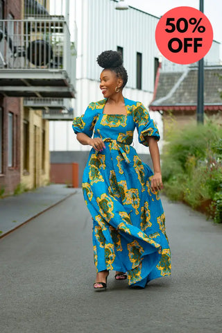 Ayaoba Square Neck Maxi Dress Dresses