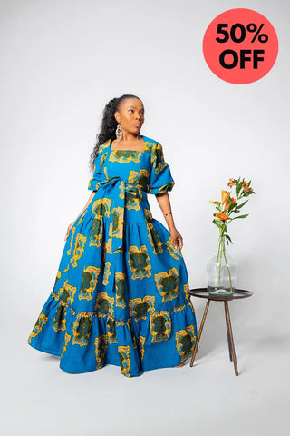 Ayaoba Square Neck Maxi Dress Dresses