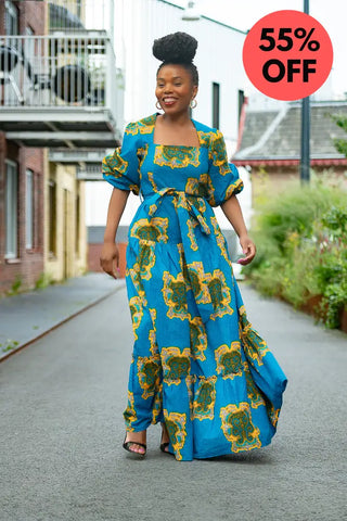 Ayaoba Square Neck Maxi Dress Dresses