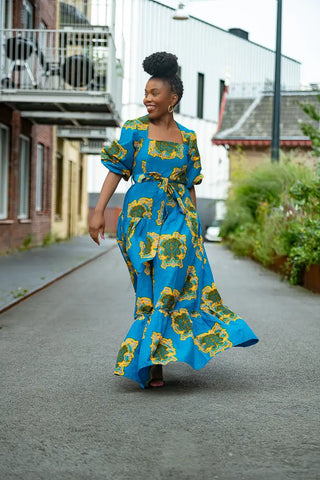 Ayaoba Square Neck Maxi Dress Dresses