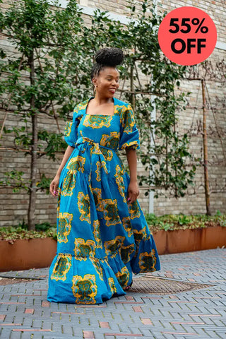 Ayaoba Square Neck Maxi Dress Dresses