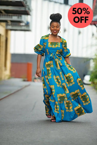 Ayaoba Square Neck Maxi Dress Dresses