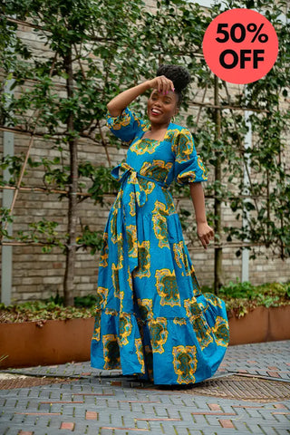 Ayaoba Square Neck Maxi Dress Dresses