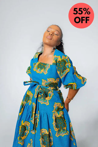 Ayaoba Square Neck Maxi Dress Dresses