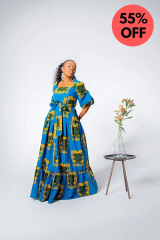 Ayaoba Square Neck Maxi Dress Dresses