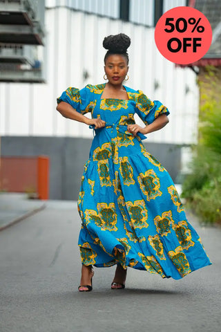 Ayaoba Square Neck Maxi Dress Dresses