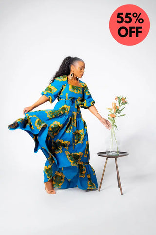 Ayaoba Square Neck Maxi Dress Dresses