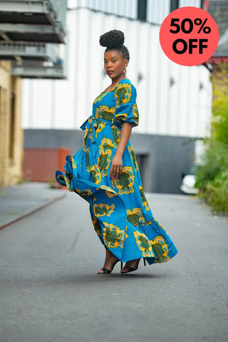 Ayaoba Square Neck Maxi Dress Dresses