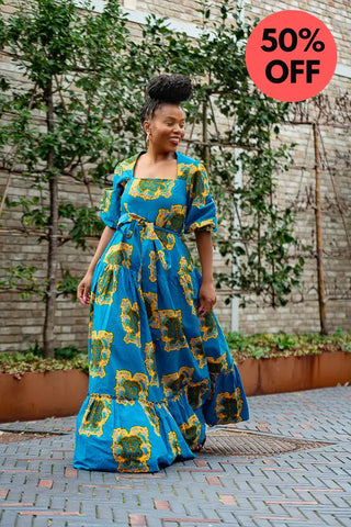 Ayaoba Square Neck Maxi Dress Dresses