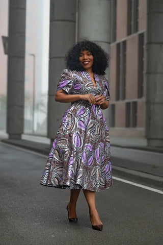 BEVERLY BROWN AND SILVER DRESS Women’s Dress