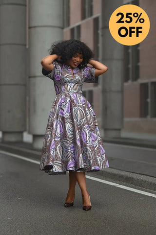 BEVERLY BROWN AND SILVER DRESS Women’s Dress