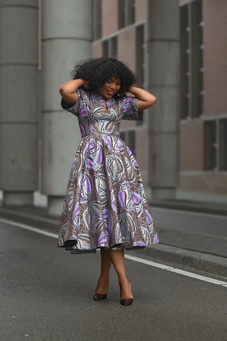 BEVERLY BROWN AND SILVER DRESS Women’s Dress