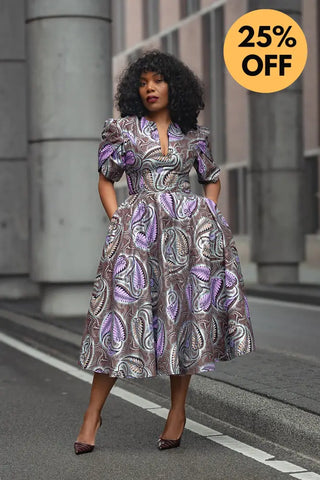 BEVERLY BROWN AND SILVER DRESS Women’s Dress