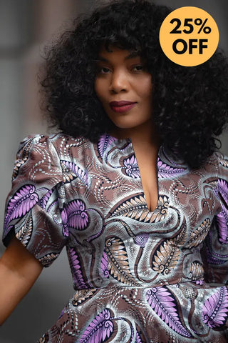 BEVERLY BROWN AND SILVER DRESS Women’s Dress