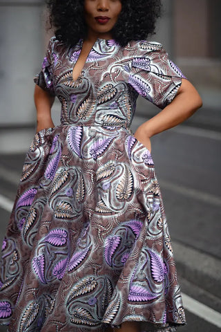 BEVERLY BROWN AND SILVER DRESS Women’s Dress