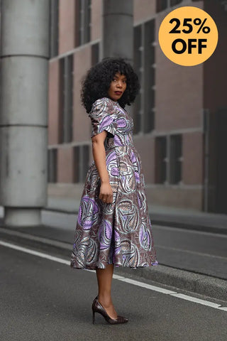 BEVERLY BROWN AND SILVER DRESS Women’s Dress