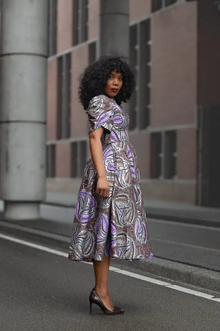 BEVERLY BROWN AND SILVER DRESS Women’s Dress