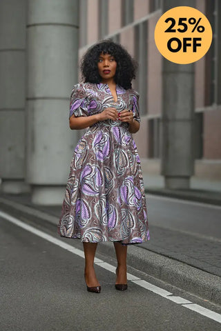 BEVERLY BROWN AND SILVER DRESS Women’s Dress