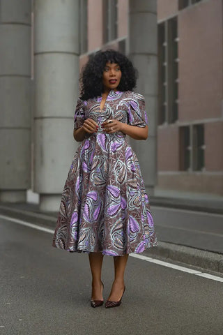 BEVERLY BROWN AND SILVER DRESS Women’s Dress