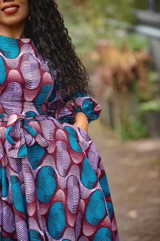 BISI BLUE AND PURPLE DRESS Women’s Dress