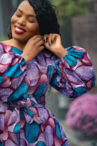 BISI BLUE AND PURPLE DRESS Women’s Dress