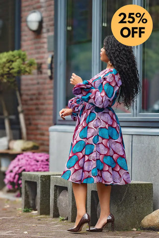 BISI BLUE AND PURPLE DRESS Women’s Dress