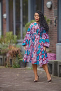 BISI BLUE AND PURPLE DRESS Women’s Dress