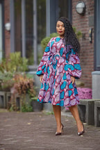 BISI BLUE AND PURPLE DRESS Women’s Dress