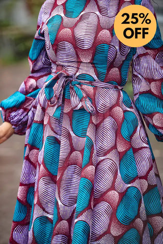 BISI BLUE AND PURPLE DRESS Women’s Dress