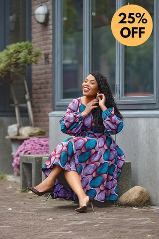 BISI BLUE AND PURPLE DRESS Women’s Dress