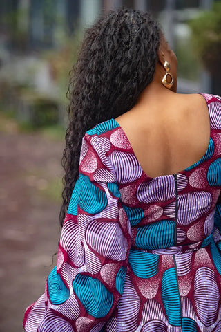 BISI BLUE AND PURPLE DRESS Women’s Dress