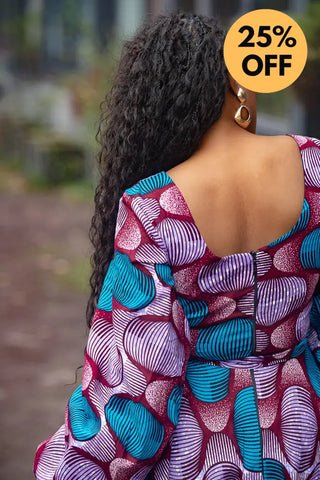 BISI BLUE AND PURPLE DRESS Women’s Dress