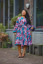 BISI BLUE AND PURPLE DRESS Women’s Dress