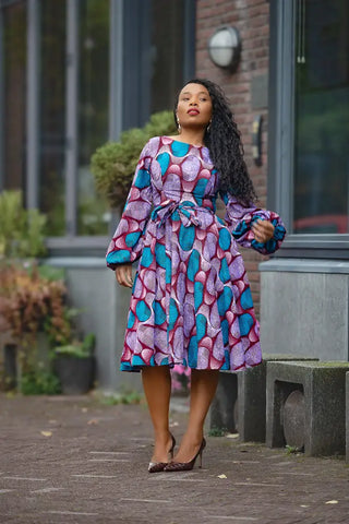 BISI BLUE AND PURPLE DRESS Women’s Dress