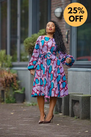 BISI BLUE AND PURPLE DRESS Women’s Dress