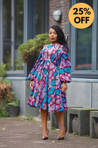 BISI BLUE AND PURPLE DRESS Women’s Dress