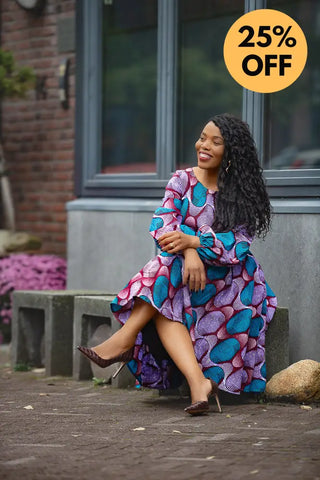 BISI BLUE AND PURPLE DRESS Women’s Dress