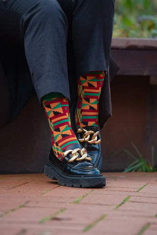 BISSAU GREEN SOCKS UK 4-8/EU 36-41