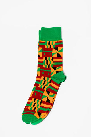 BISSAU GREEN SOCKS UK 4-8/EU 36-41