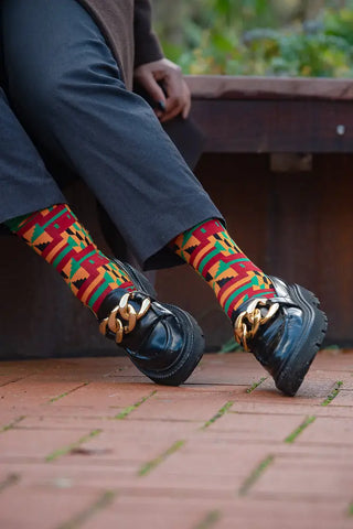 BISSAU GREEN SOCKS UK 4-8/EU 36-41