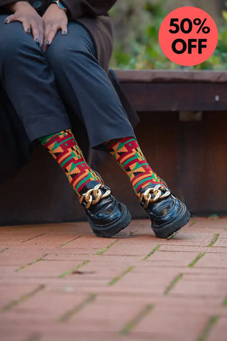 BISSAU GREEN SOCKS UK 4-8/EU 36-41