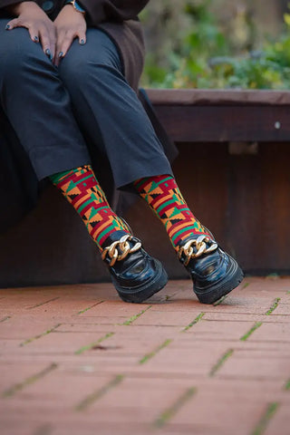 BISSAU GREEN SOCKS UK 4-8/EU 36-41