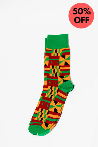 BISSAU GREEN SOCKS UK 4-8/EU 36-41