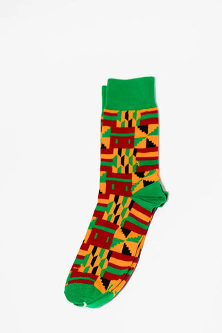 BISSAU GREEN SOCKS UK 4-8/EU 36-41