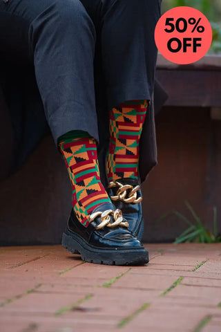 BISSAU GREEN SOCKS UK 4-8/EU 36-41