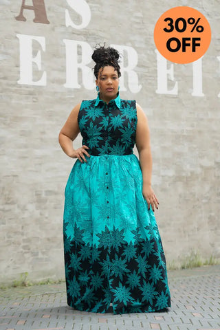 CAIRO BLUE MAXI DRESS Women’s Dress