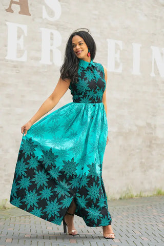 CAIRO BLUE MAXI DRESS Women’s Dress